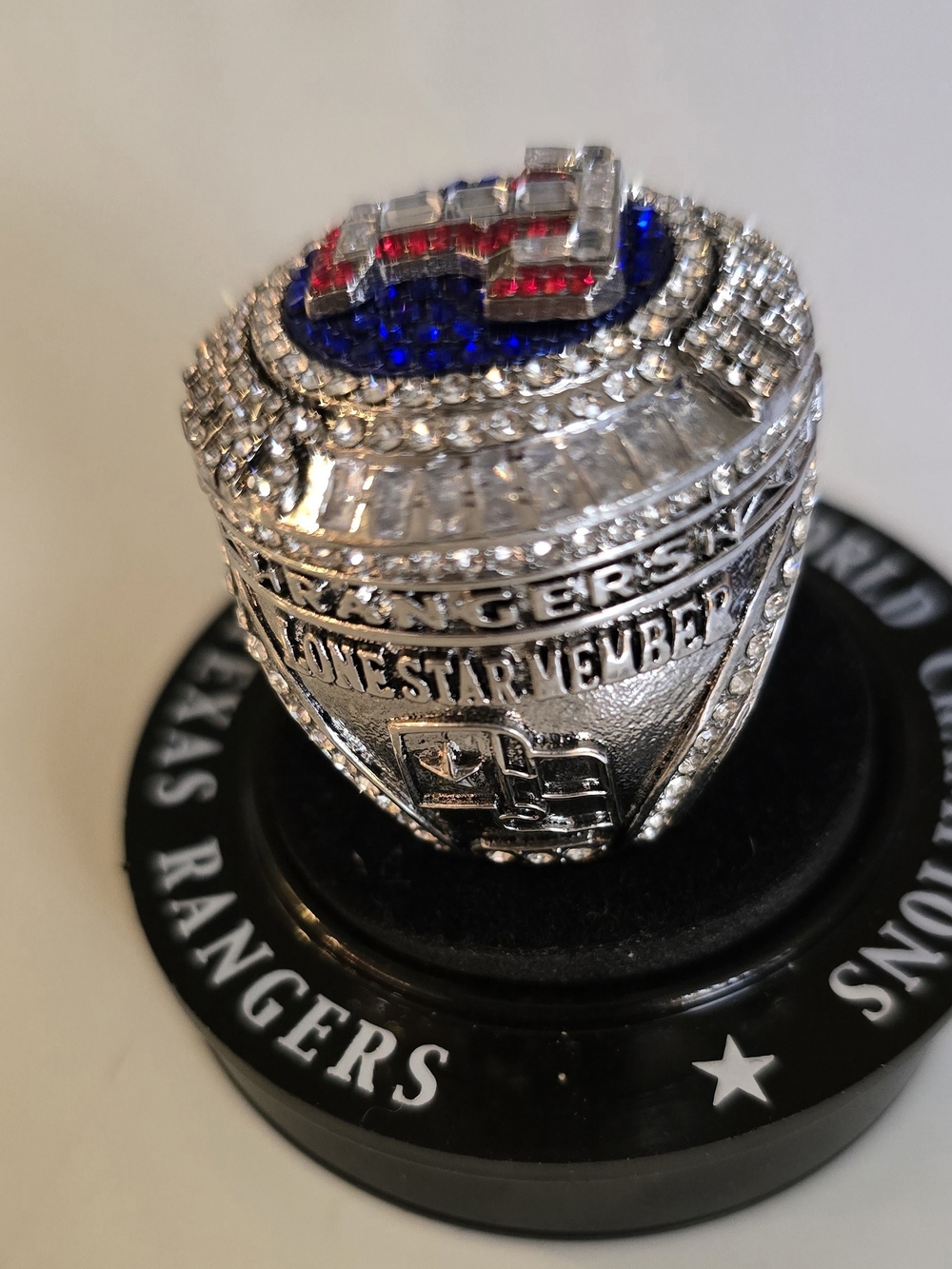 Texas Ranger Lone Star Member 2023 World Series Championship Ring Replica